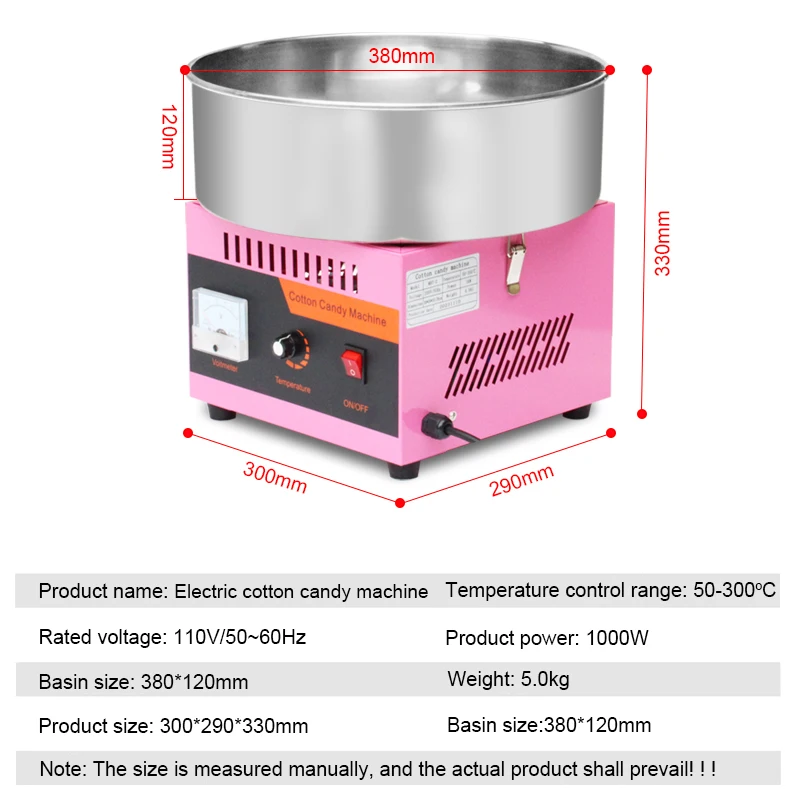 Commercial Candy Floss Maker Stainless Steel Bowl Commercial Cotton Candy Machine Stainless Steel Cotton Festival Carnival Home