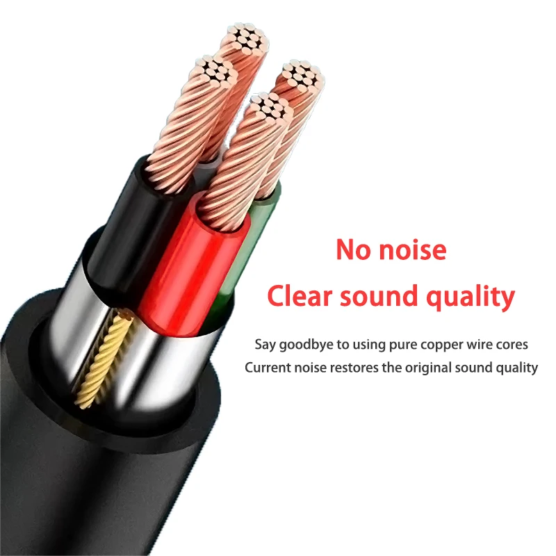 3.5mm TRRS 4 Pole Headset Splitter Y Cable, Male to Dual Female Audio Mic Adapter for PC Gaming Headset, PS4, Xbox One