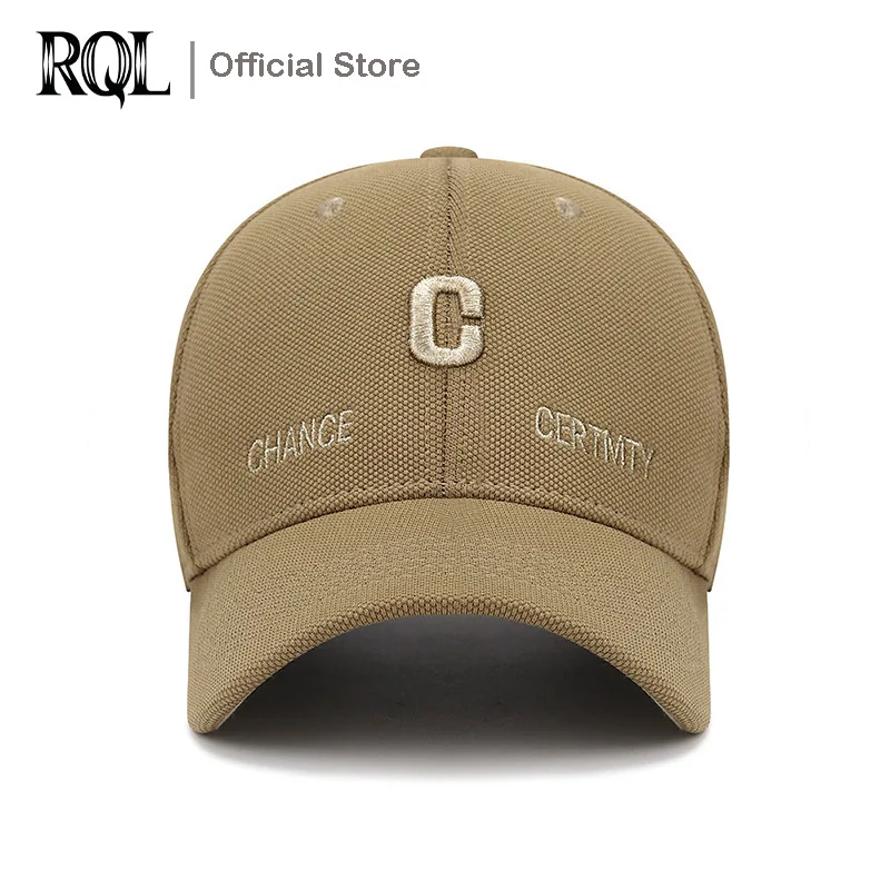 Embroidery Letter C Structured Sports Hat Baseball Cap for Men Women Front Panels Trucker Hats Golf Dad Buckle Closure Winter