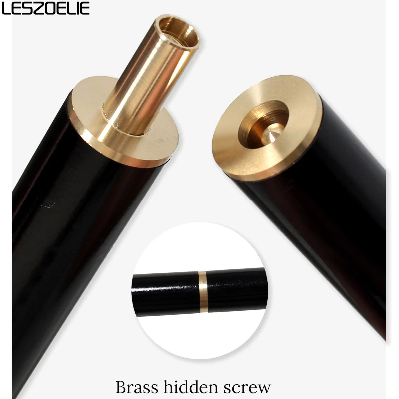 90 سنتيمتر 8th الأسود البلياردو الراتنج مقبض عصا للمشي 3-قطعة أنيقة المألوف قصب خشبية سوداء للرجال والنساء