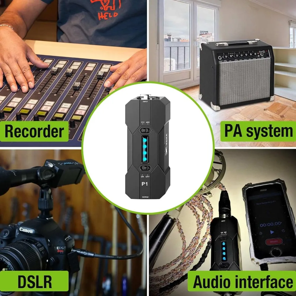 Xvive P1 فانتوم مزود الطاقة 48 فولت/12 فولت، ما يصل إلى 40 ساعة من الاستخدام، طاقة فانتوم محمولة قابلة لإعادة الشحن للمكثف/البندقية #6