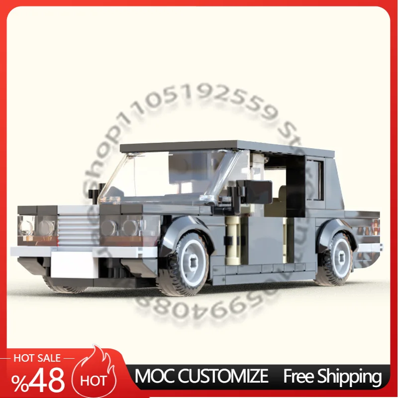 

284 PCS Speed King Vintage Luxury Limousine MOC Customize Modular Building Block Brick Educational Simple DIY Festival Toy Gift