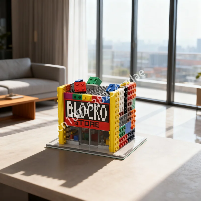 

1714pcs MOC THE BLOCKO STORE Simpson Towned Model Building Toys Blocks Construction Assemble Christmas Gift DIY Kids Birthday