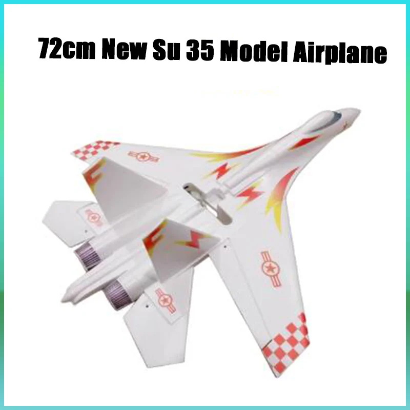 

New Su 35 Aircraft Model 72cm Wingspan Remote Control Fixed Wing Epo Aircraft Su27 Su35 Assembly Foam Aircraft