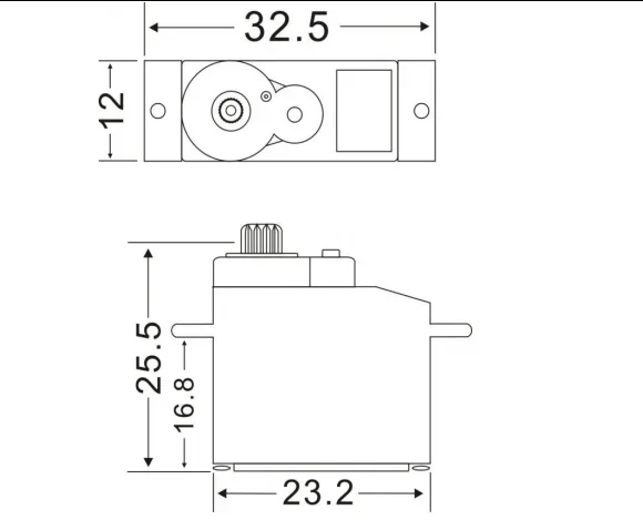Feetech 2 kg Mini Robot di coppia Micro Servomotore RC FT90M per tenda automatica/aereo Smart Lock