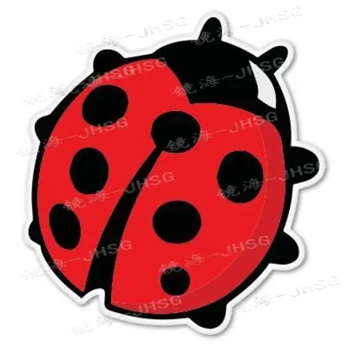 

Fun Ladybug - Cute Car Vinyl Decal - Car Motorcycle Laptop External Decoration Decal - Waterproof PVC