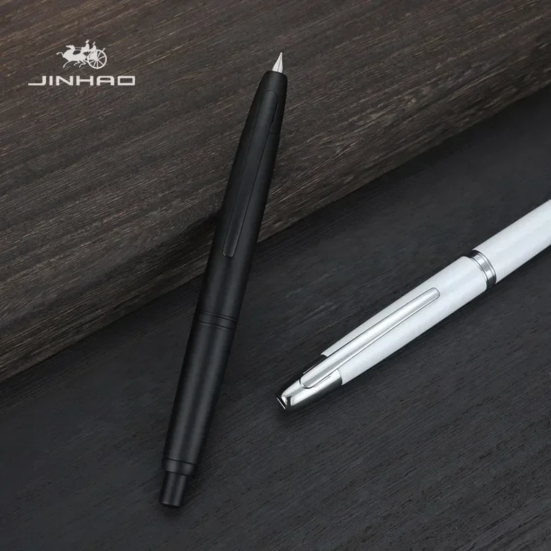 Imagem -03 - Jinhao 10 Imprensa Caneta Fonte Elegante Luxo f ef Nib Caneta de Tinta Escrita Caligrafia Canetas Iniciante Material Escolar Escritório Papelaria