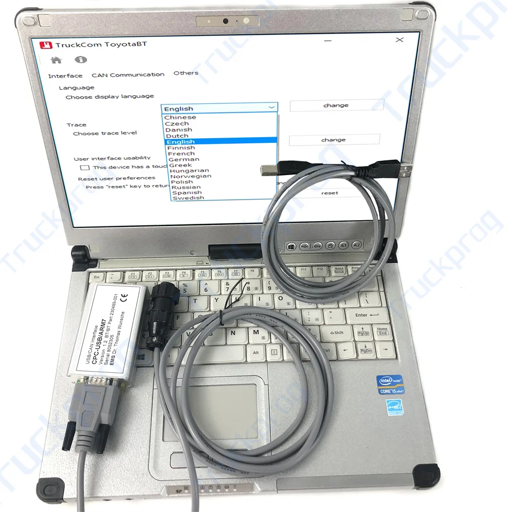 

Ноутбук C2 для Toyota Bt Truckcom, автоматический сканер, USB-интерфейс Cpc-Usb, диагностический инструмент для Toyota Truck, вилочный погрузчик, штабелер