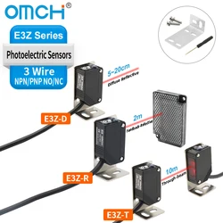 OMCH E3Z-D61/R81/T62 Feedback Reflective Switch Optical Diffuse Sensor Switch Opposite Sensor Detection Distance 2m PNP NPN NO