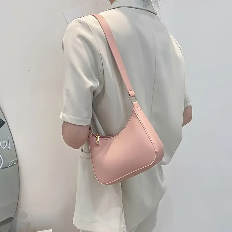 

Fashion Underarm Bag, Women's Solid Color Shoulder Bag
