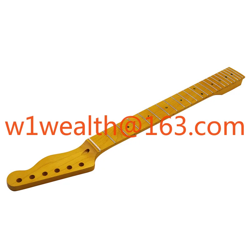 Electric guitar TL neck, 6-string 22-fret guitar neck, yellow matte guitar modification DIY accessories
