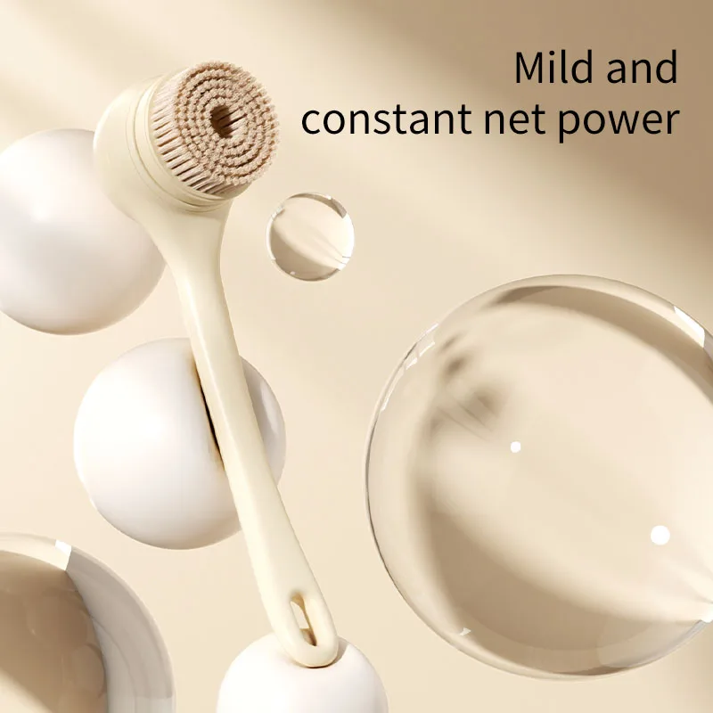 

Waterproof Rechargeable Electric Body Brush, Long Dual Handle,For Bath& Body For Cleansing And Exfoliating