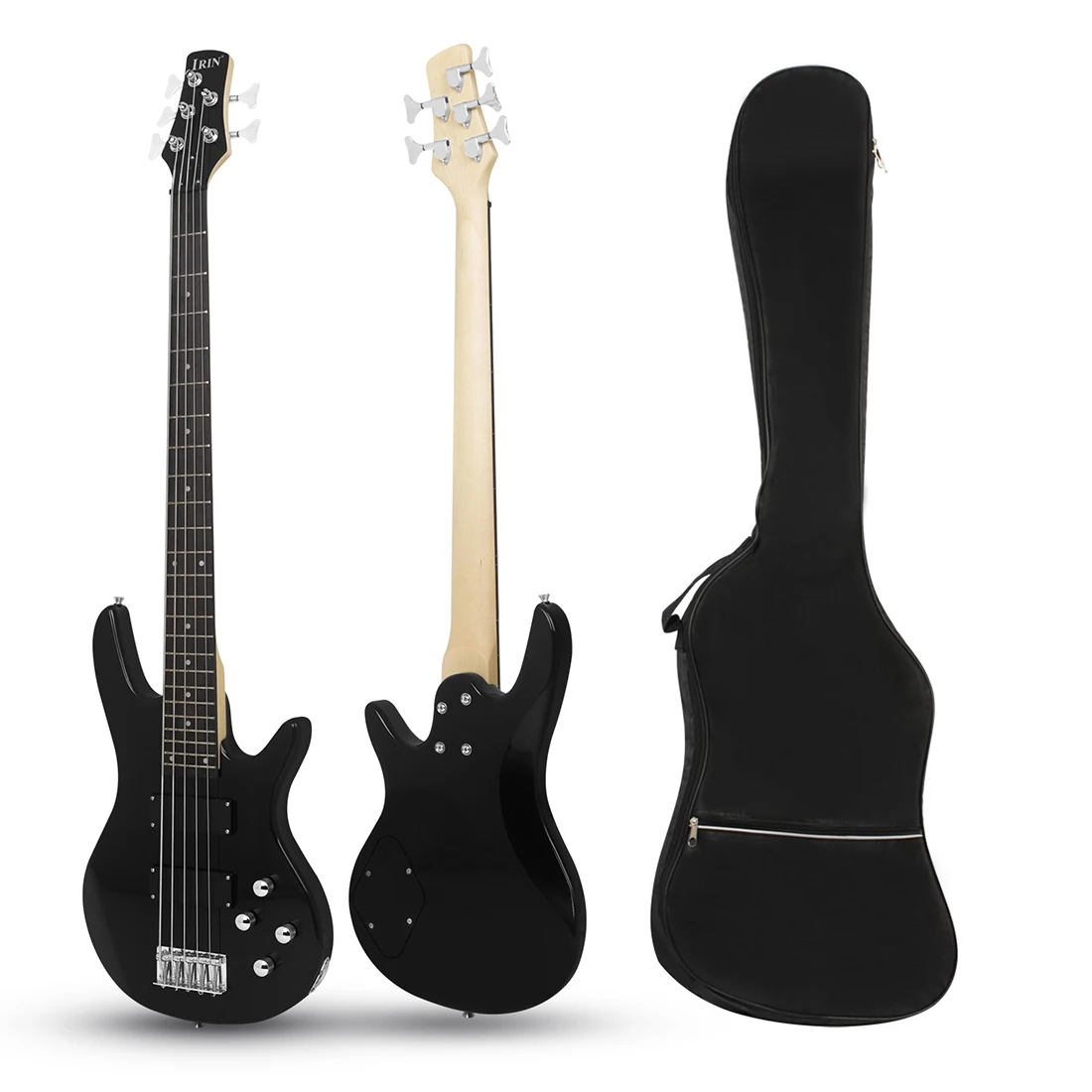 

Professional 5 String Electric Bass Guitar 24 Frets Maple Body Bass Guitar Solid Wood Fingerboard Stringed Musical Instrument