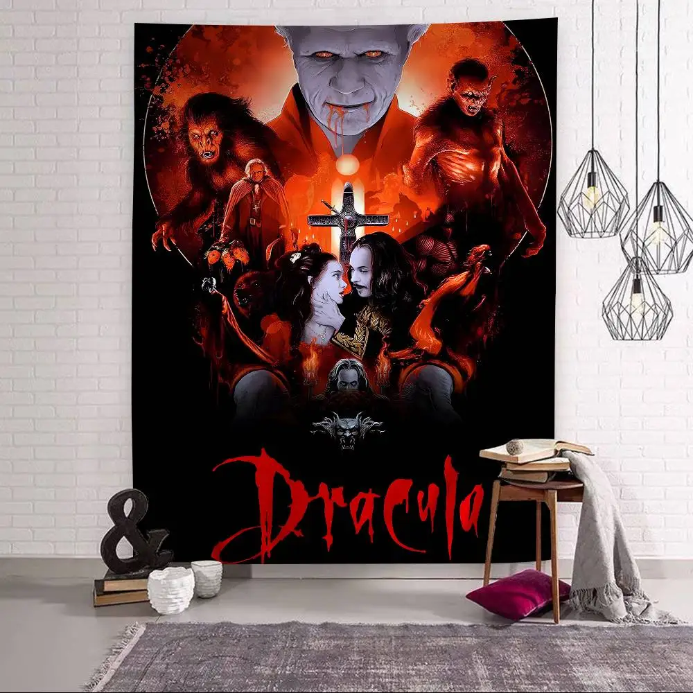 الرعب مصاص دماء فيلم دراكولا 1992 خمر نسيج ملون الجدار الشنق الهبي زهرة جدار السجاد المسكن ديكور جدار ديكور فني