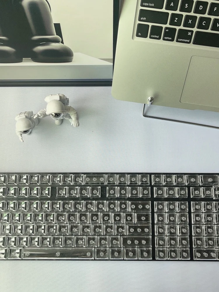 Fully Crystal Keycaps Diy Customized Mechanical Keyboard Universal Keycaps 132 Keys Complete Set Of Transparent Keycaps