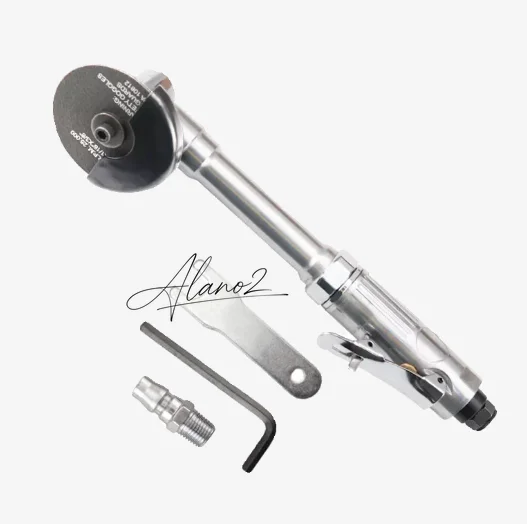 Extended Reach Pneumatic Grinder - 3 Inch Air Cutting Machine, Reduces Operator Fatigue for Safer Metal Fabrication