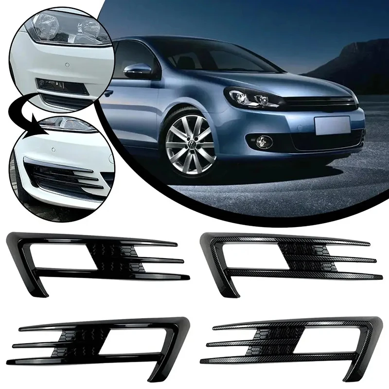 High Quality Car Front Bumper Spoiler Air Knife Fog Lamp Cover Splitter Auto Body Kits Accessories For VK Golf7 MK7 2013-2016