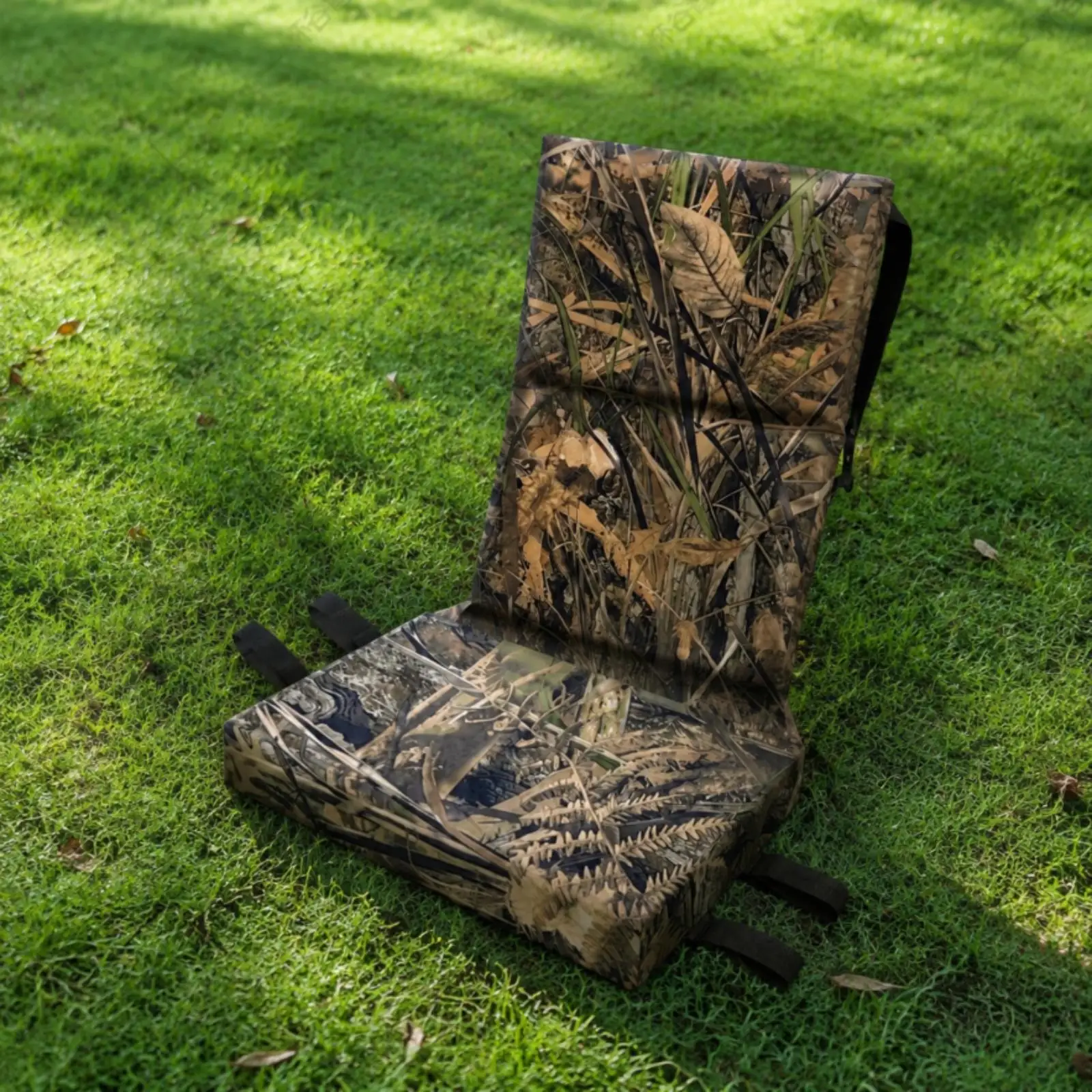 Water Resistant Outdoor Seat Cushion with Backrest Oxford Material Portable Pad for Camping Stadium Hiking Event