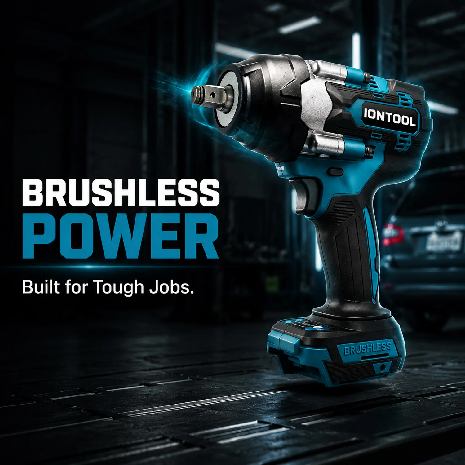 IONTOOL Portable DTW700 Cordless Impact Wrench 2800RPM For Equipment Disassembly Steel Frame Mounting Working Device