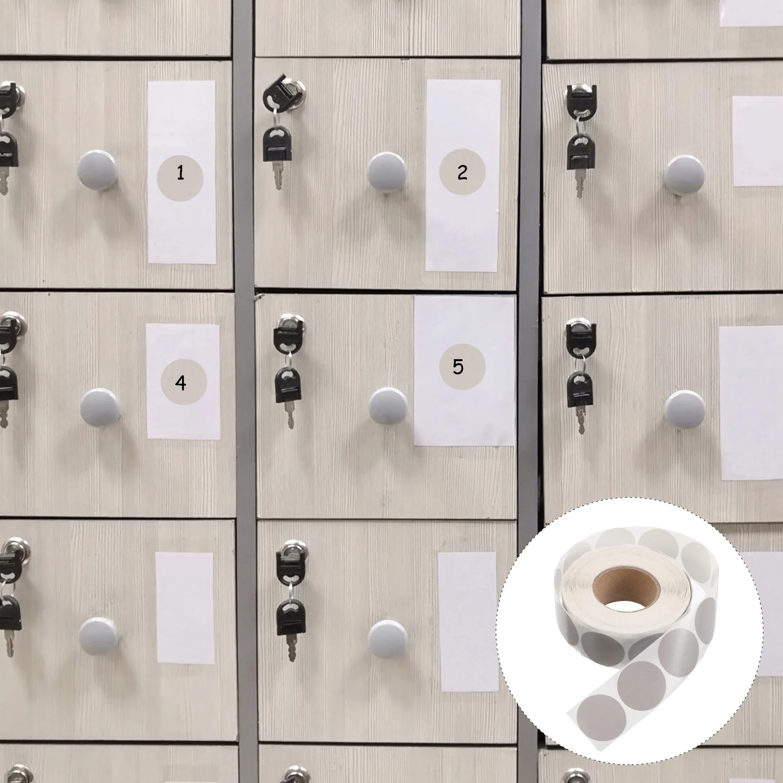 

1-рулонные круглые наклейки в горошек для офиса, склада, школы, липкие круглые этикетки в горошек, наклейки в горошек, круглые точки