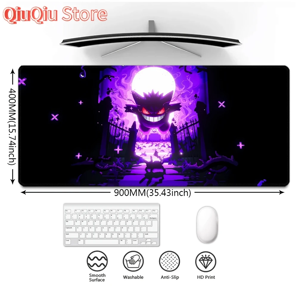 Miếng Lót Chuột Chơi Game Ngộ nghĩnh Elf Gengar Series 02 Mousepad Lớn Tùy Chỉnh Mở Rộng Miếng Lót Chuột Để Bàn Thảm