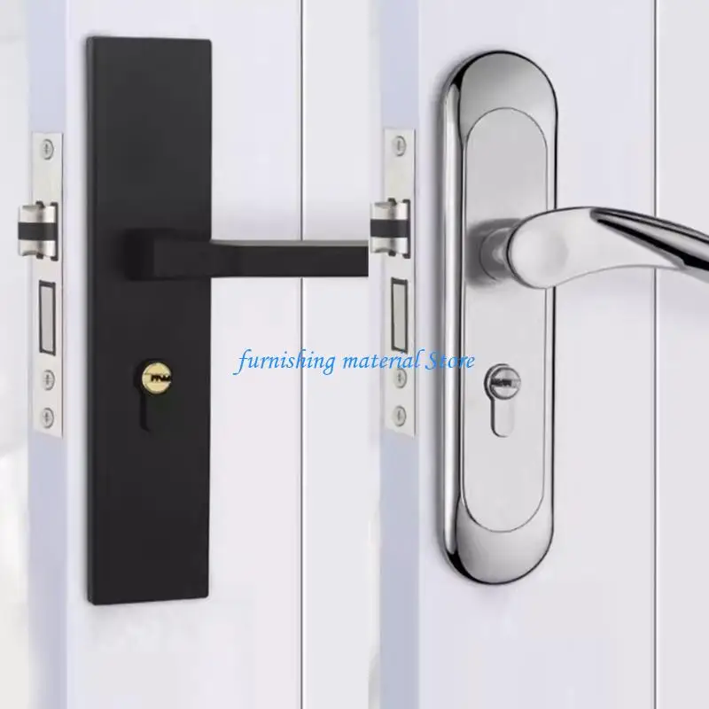 

Y5GD Stainless Steel Door Lock Thickened Entry Door Handle with Lock and