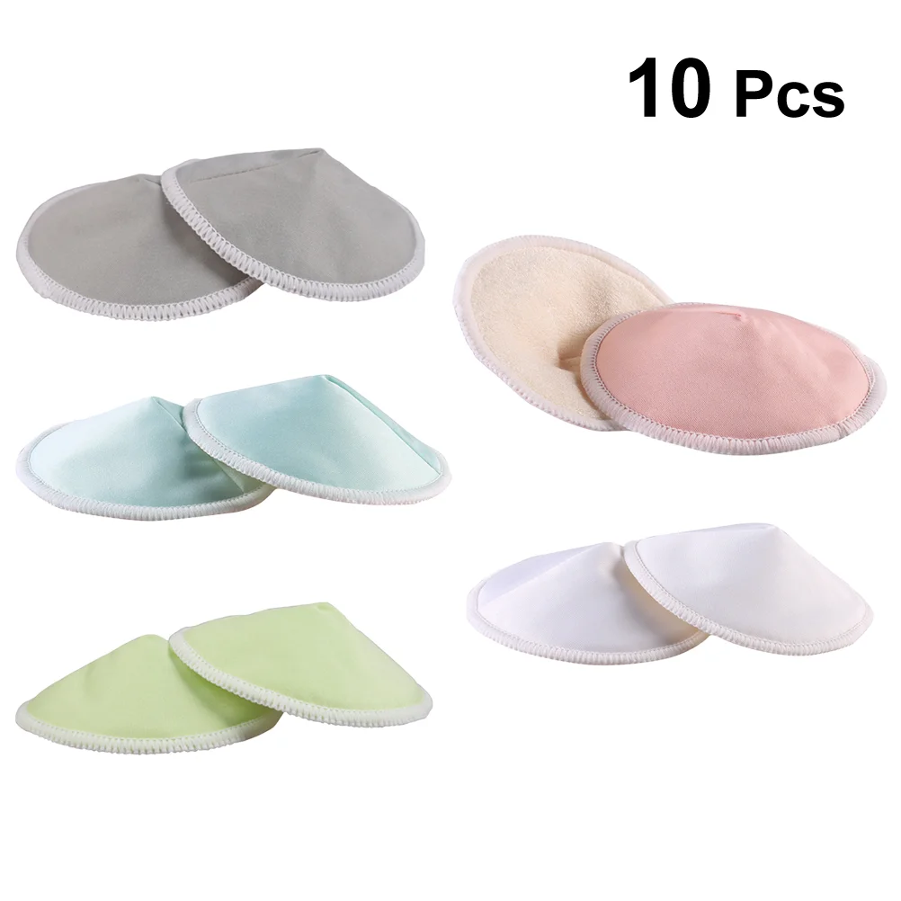 10 Pcs Pregnant Women Breast Pads Three Layers Washable Nursing Protection Galactorrhea Penetration Anti