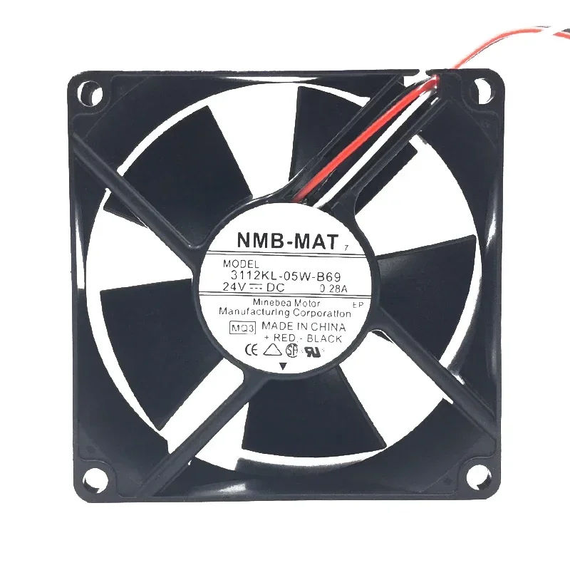 80*80*32MM 3112KL-05W-B69 *** 24V 0.28A 8cm Yaskawa servo inverter cooling fan 8032