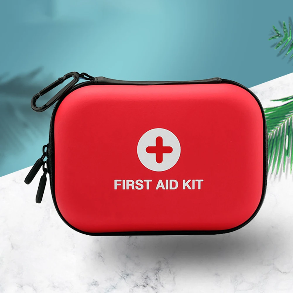 Portable Emergency Medical Bag First Aid Kit Bag Empty Waterproof First Aid Hard Shell Case for Household Outdoor Travel Camping