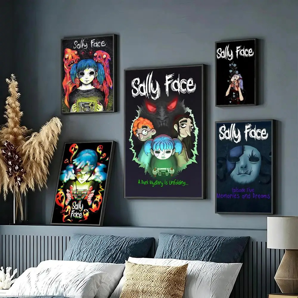 game Sally Face Poster HD Poster Sophisticated Modern Aesthetic Wall Art For Living Room Bedroom Office Cafe Decor