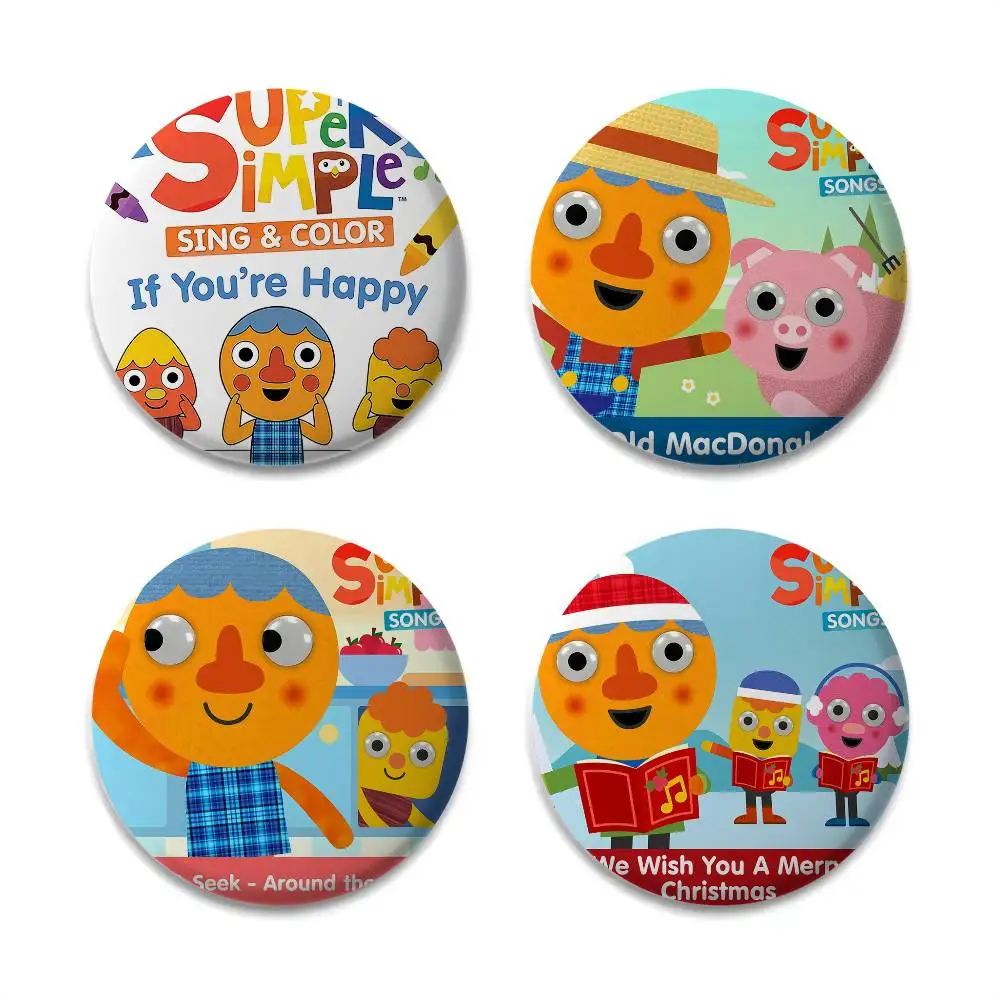 

Cartoon N-Noodle P-Pals Badges Round Exquisite Badge Brooches Creative Pins For Clothes Hat Backpack Gift Accessories