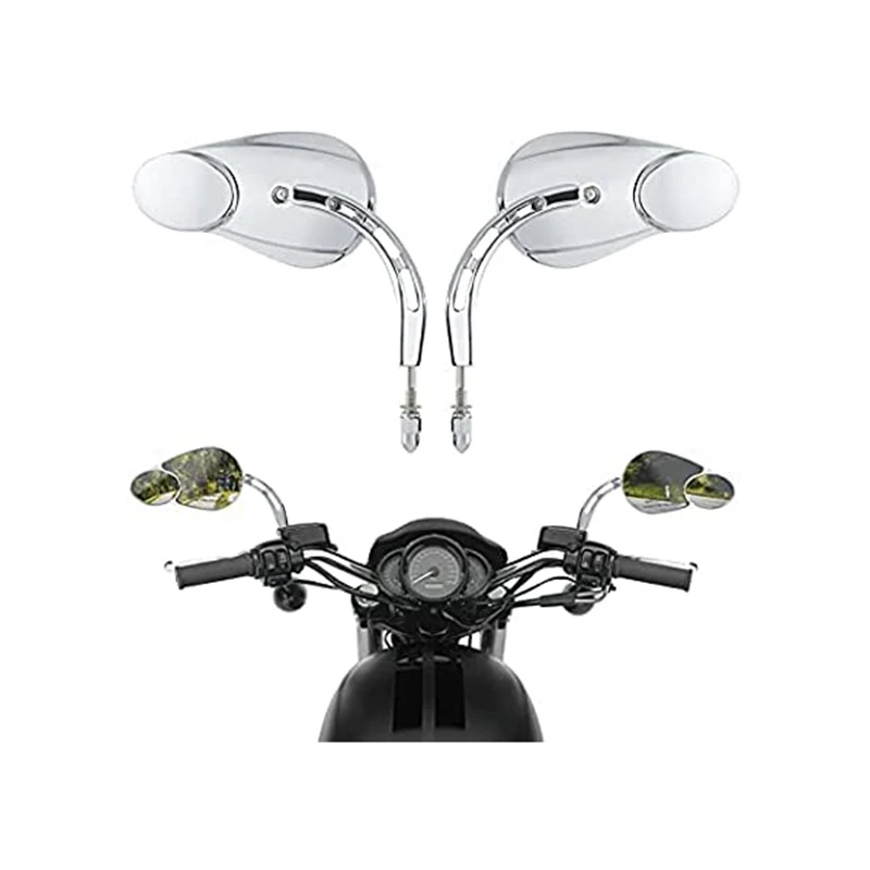 Motorcycle Rearview Mirrors Split Vision Mirrors for Harley Road King Street Glide Road Glide Softail Iron 883 Iron 1200