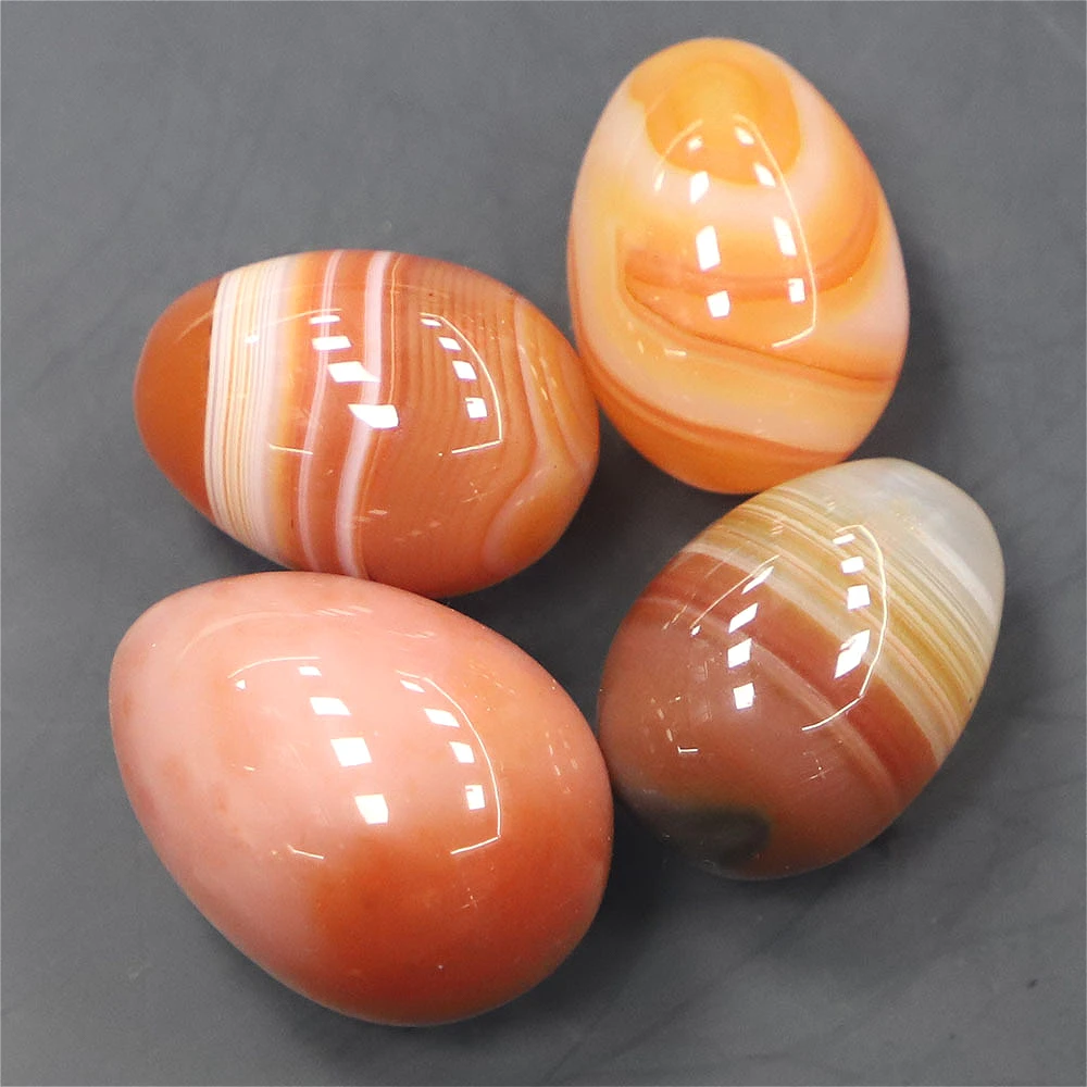 20x30mm venta al por mayor piedra Natural Pascua color forma de huevo decoración del hogar ópalo Reiki curación adornos de cristal gemas pulidas 1 pieza