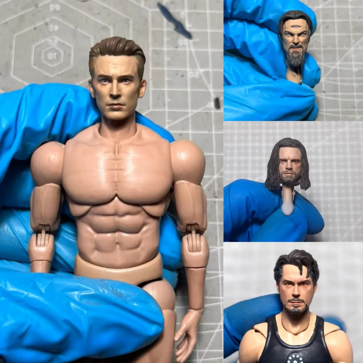 

【30 Days Made】Handmade 1/12 Male Soldier Movie Character Painted Head Sculpt Fit 6inch Shf ML Action Figure Model For DIY