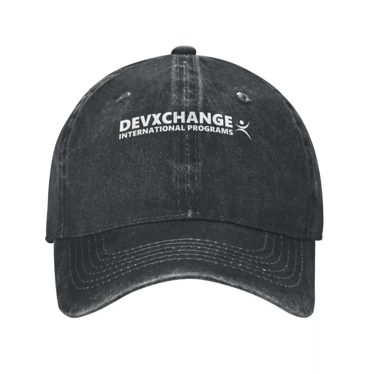 

Devxchange Plain White Logo - Hats Baseball Caps Vintage Denim Washed Headwear Unisex Style Outdoor Running Hats