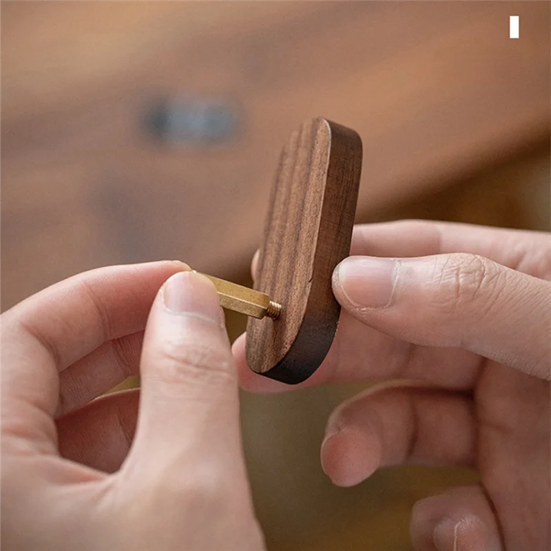 A19E-1PCS Solid Wood Small Price Display Card Cake Product Tag Simple Handwritten Label