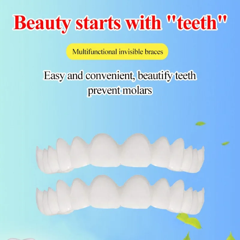 Adult Simulation Denture Braces Lower Teeth Upper Teeth Braces Teeth AntiTruth Hot D enture Braces