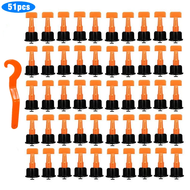 

51pcs/Pack Level Wedges Tile Spacers For Flooring Wall Tile Spacer Carrelage Tile Leveling System Leveler Locator Spacers Plier