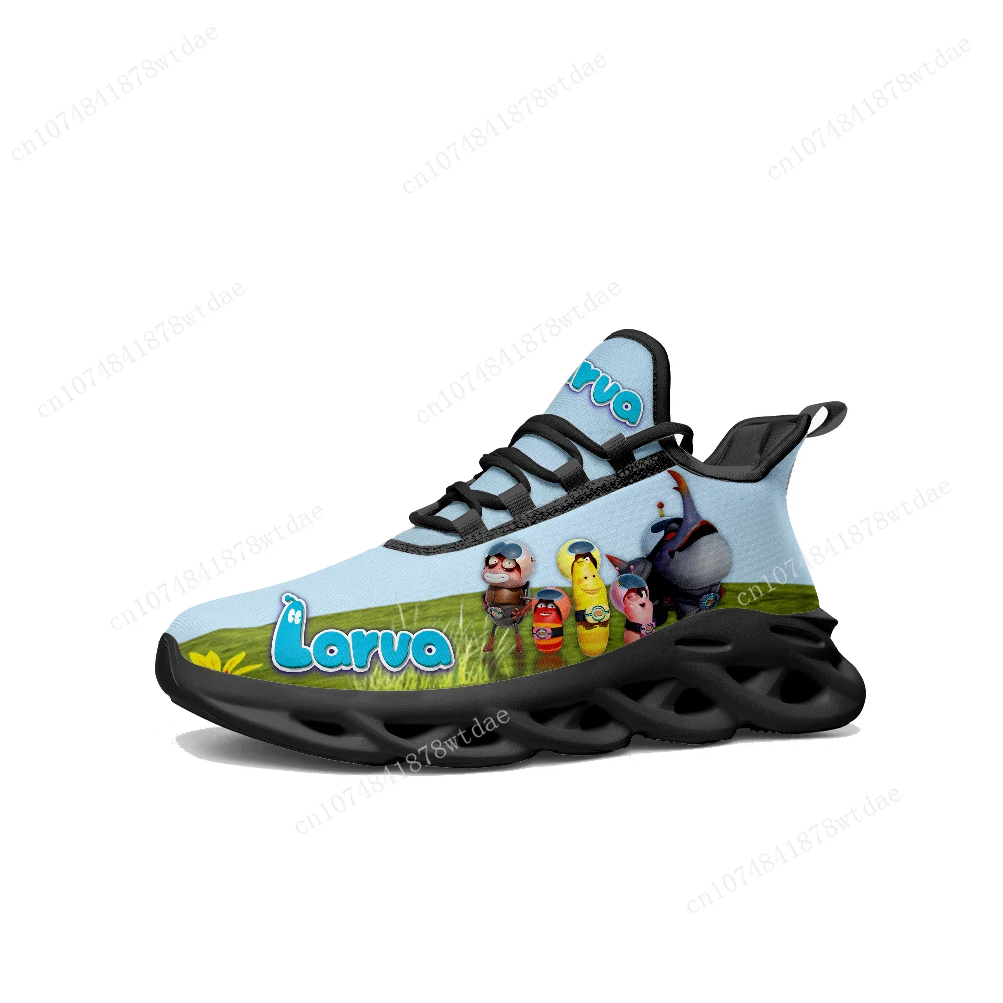 Larva Flats Sneakers Mens Womens Teenager Sports Running Shoes High Quality Anime Cartoon Manga Custom Lace Up Mesh Footwear