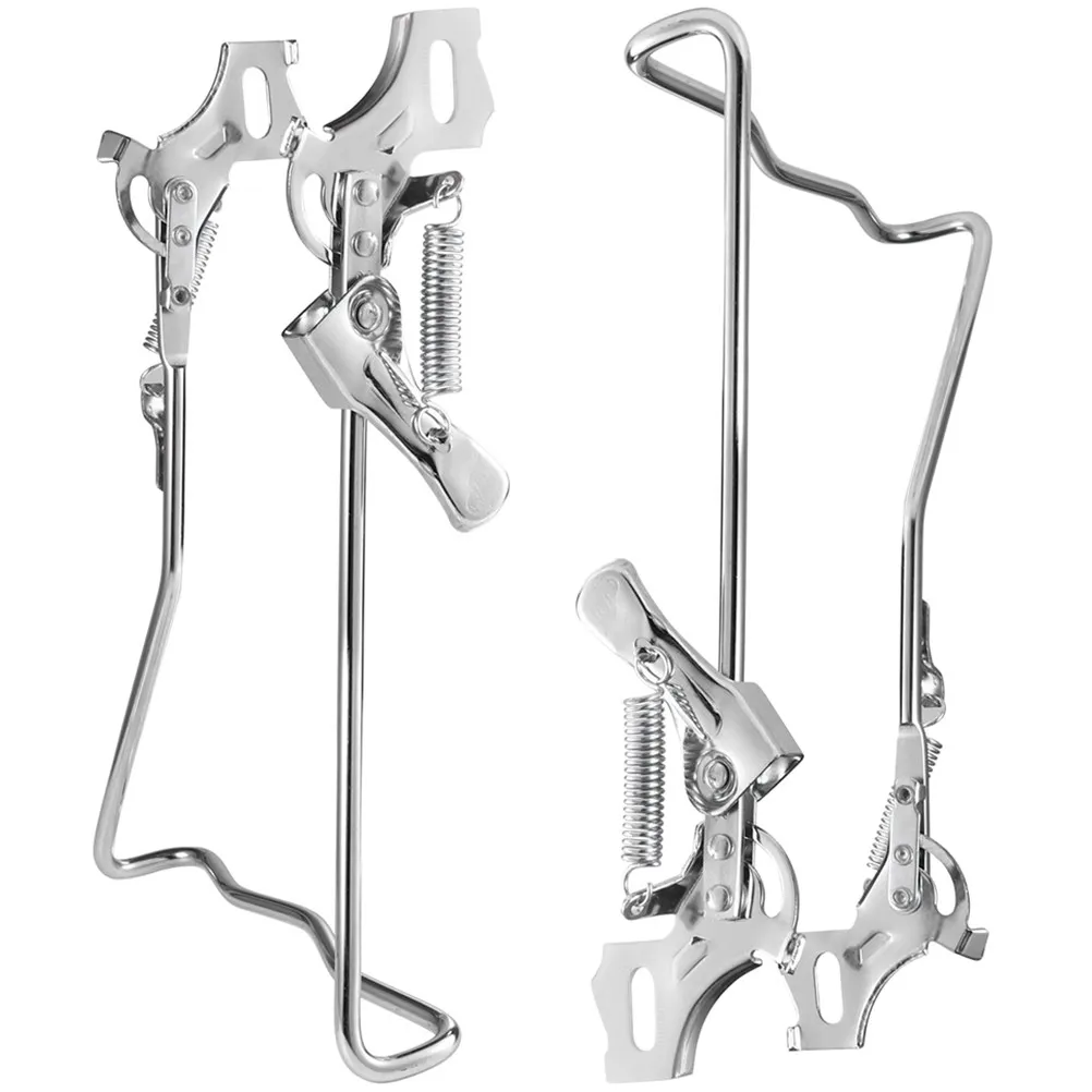 

2Pcs Metal Bike Kickstand for Bicycle Stable Kick Stand with Wear-Resistant Iron Construction Convenient Parking Support