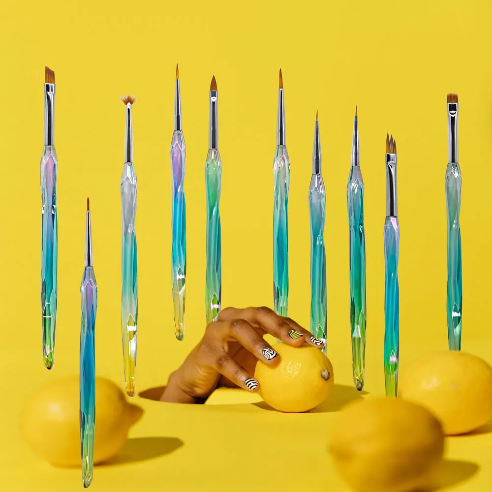 Artsecret profissional escova de arte do prego fineliner pintura detalhe trabalho gel construtor arte do prego design escova escultura pontilhando