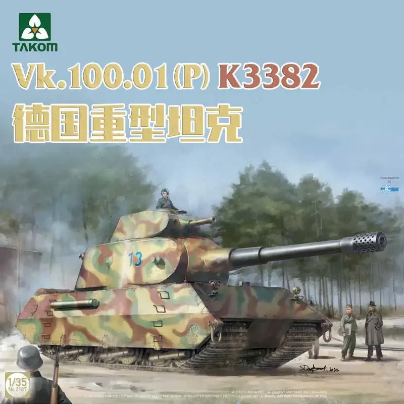 

Набор сборных моделей TAKOM 2187 Vk100.01 (p) K3382 тяжелый резервуар 1/35