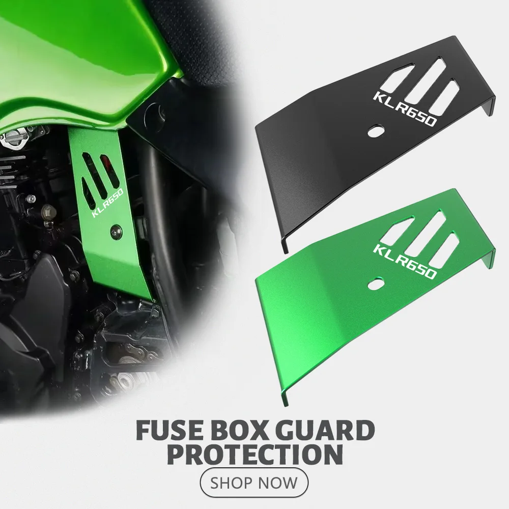 Motorcycle Fuse Box Guard Accessories For Kawasaki KLR650 2008-2018 2015 2016 2017 KLR 650 Fuse Box Protection Cover KLR650-E