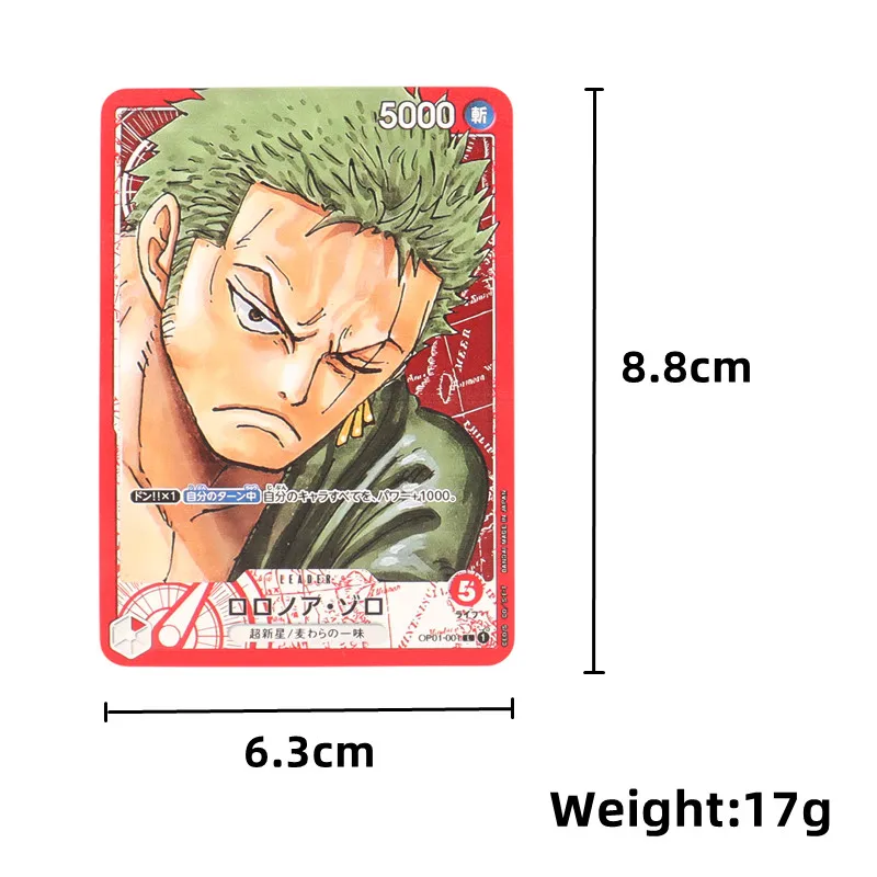 Japanese Version One Piece Metal Card OPCG Collection Big Head Luffy Anime Character Carte for Children Gift Toys