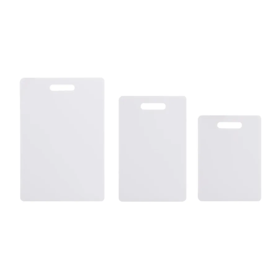 3 Piece Poly Cutting Board Set 8.5inch x 11inch 9inch x 13inch 11inch x 16inch
