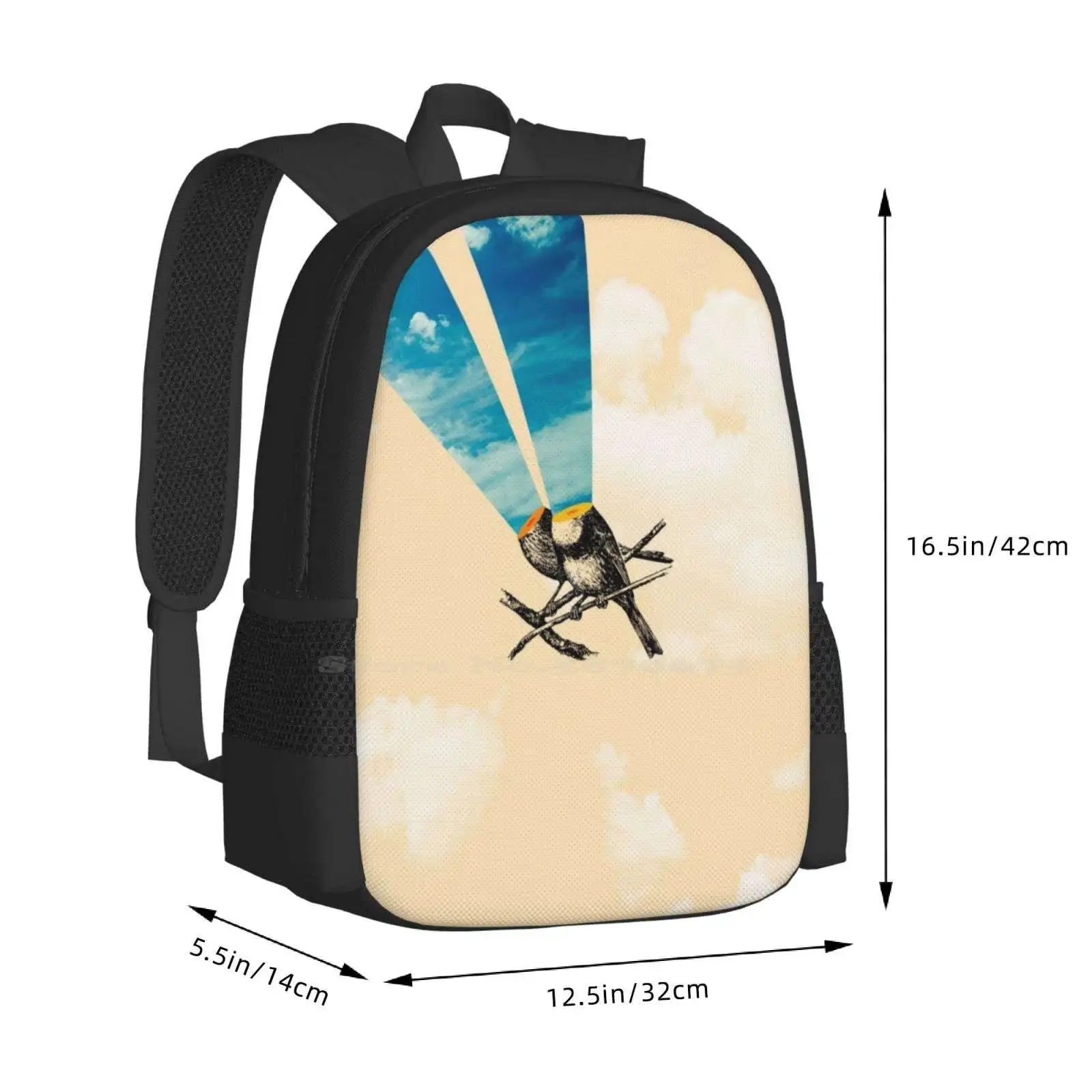 Cut & Paste #4 3D Print Design Backpack Student Bag Collage Fresh Summer Woman Urban Vintage