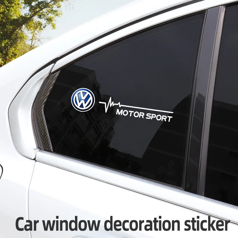 Car Window Stickers Creative Decals Colorful logo stickers For Volkswagen VW Scirocco Golf Amarok T5 Passat Polo Arteon Jetta