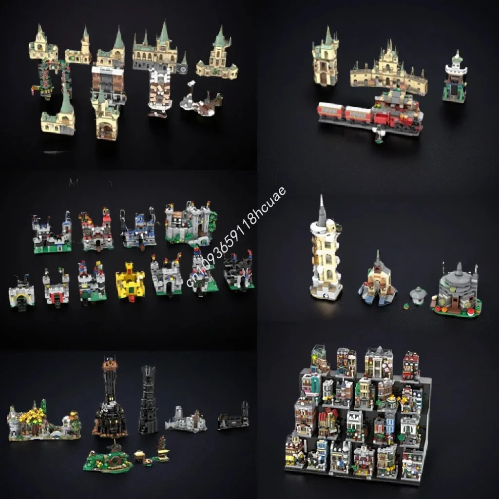 

44817 шт. MOC, все мини-дизайны, строительные блоки, строительные пластиковые развивающие творческие рождественские игрушки, подарок