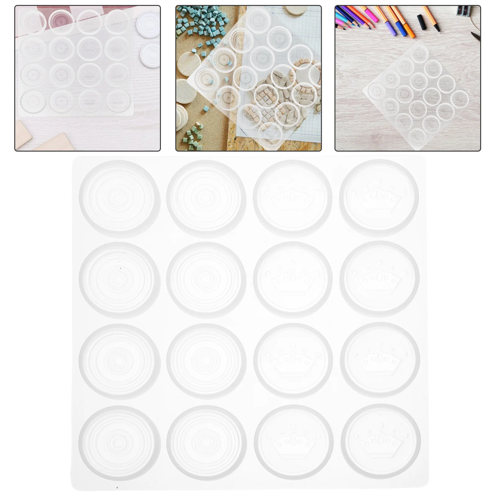 

Creative Crystal Epoxy Mold Silicone Chess Pieces DIY Craft Tool for Handmade Resin Art Non-Stick Flexible Design