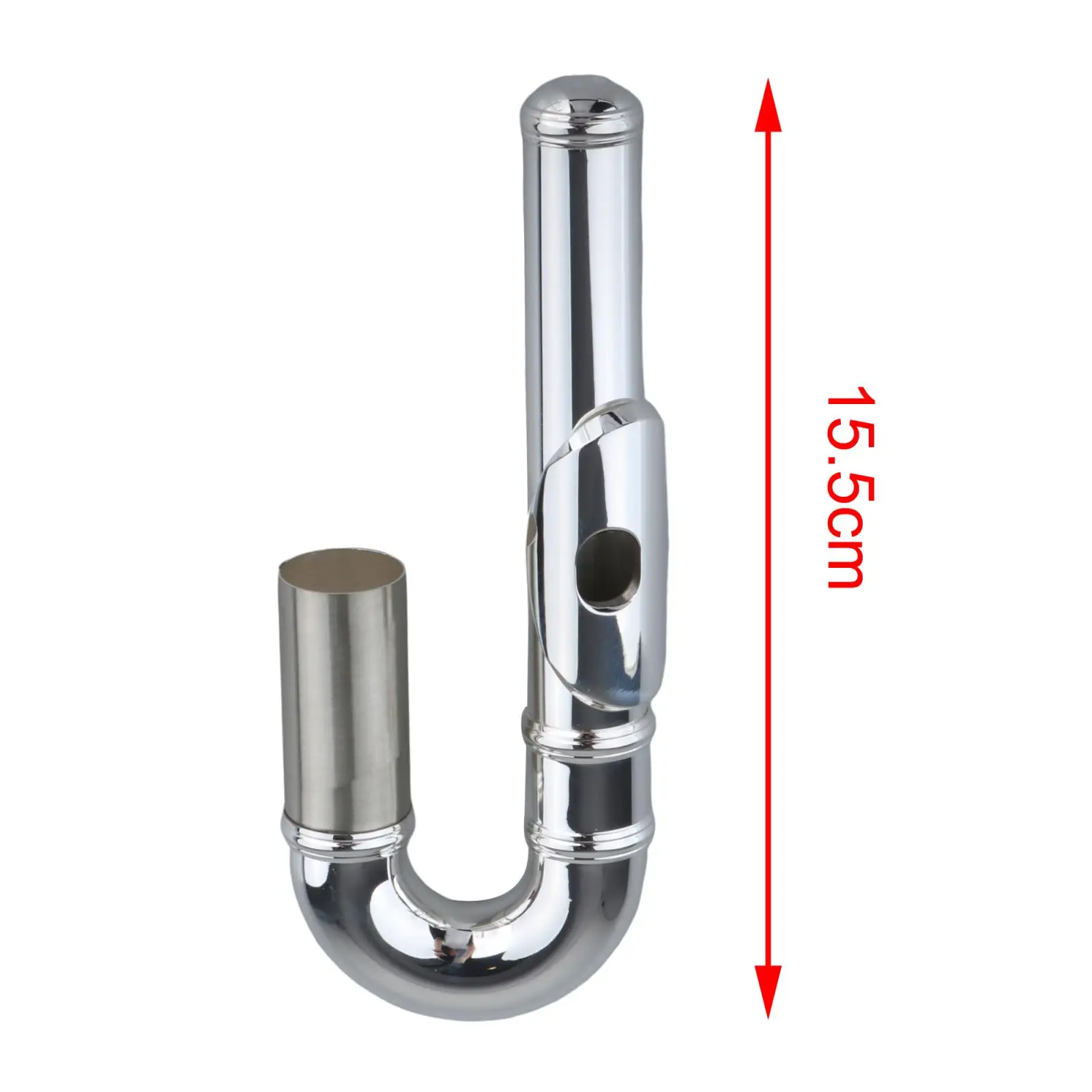 

Curved Head Flute Mouthpiece Pipe Accessories Easy Installation Accessory for Orchestra Musical Accessories